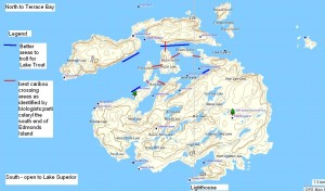 Island overview scale map